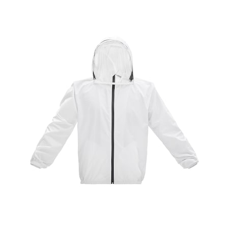 2W International Defender Wear with Face shield, Large, White DW-WT L